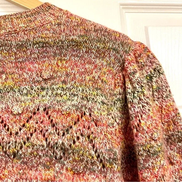 Vanessa Bruno Sissi Popcorn Wool Crew Neck Sweater luxury boho womens Size L - Picture 5 of 11